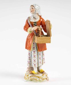 La montreuse de marmotte, Meissen, « Les cris de Paris », XIXe siècle.
