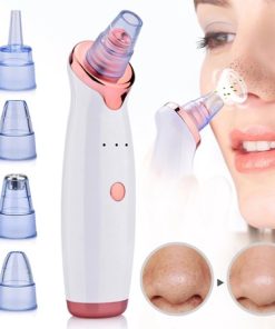 Aspirateur Multifonctionnel Extracteur de Point Noir Nettoyant Facial de Nez Rechargeable Par Cable usb