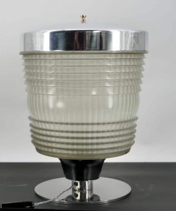 Lampe Holophane aluminium et verre