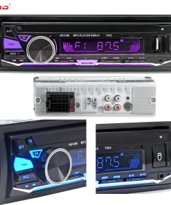 FM MP3-lecteur Autoradio 12V | Bluetooth, lecteur Audio 5V, USB SD MMC AUX, appareil électronique automatique In-Dash, Autoradio 1 DIN NO CD