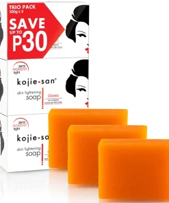 Kojie san Kojic Acid Skin Lightening Soap Savon 3x100g