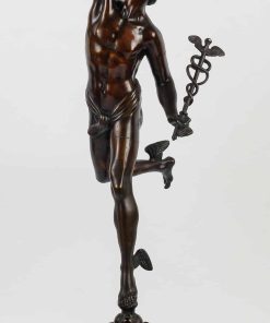 Bronze du XIXème siècle à patine brune – Le Mercure Volant d’après Jean de Bologne