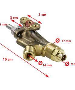 Vanne de régulation gaz ou robinet d’arret pour cuisiniere CE04-DF-L, CE09-DF-HY, CE88 ZF, CE99, CU351, CU403, HB2370, HBG3445, HS2460, HSG2445, HSG3436, KSK2007R, KSK2008, M08103, MiniCE2000, MO7103, MO7123, MO8303, MO8322, MO840, MO903, MO917, MO921, MO927, MO9303, MO9323, MO9523, MO9722, MO9923, PI2232, PI8002, PI8003, PI8022, PI8023, PI8042, PI8043, PI8062, PI8063, PI8223, PI9003, PI9023, PI909, PI913, PI9823, PIKSK2007, CU401, CU414, CU433, CU601, CE99-ZF, HB2370, PI8423, SNG420, CU423, CU434, CU401, CU402, CU414, CU601 Dometic