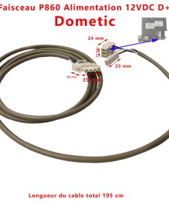 Faisceau de câbles qui se connecte au P860 sur la fiche  12VDC  D + pour RM8505, RMDT8505, RML9335 par Dometic