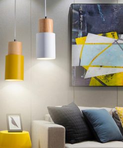 Lampe de chevet Suspendue Bois